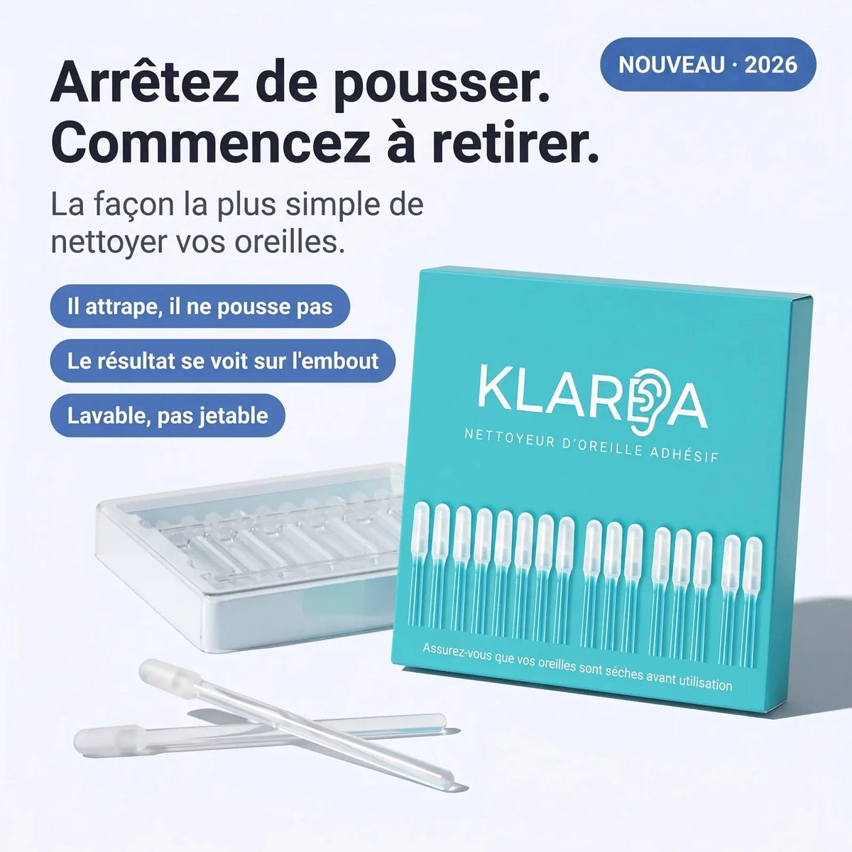 Nettoyeur d'Oreille Adhésif